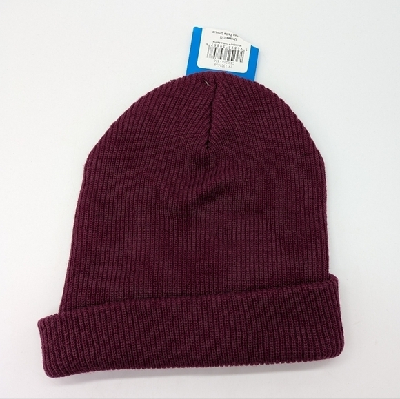 ✨3/$15 NWT Columbia maroon ribbed unisex beanie hat OS - Picture 2 of 3